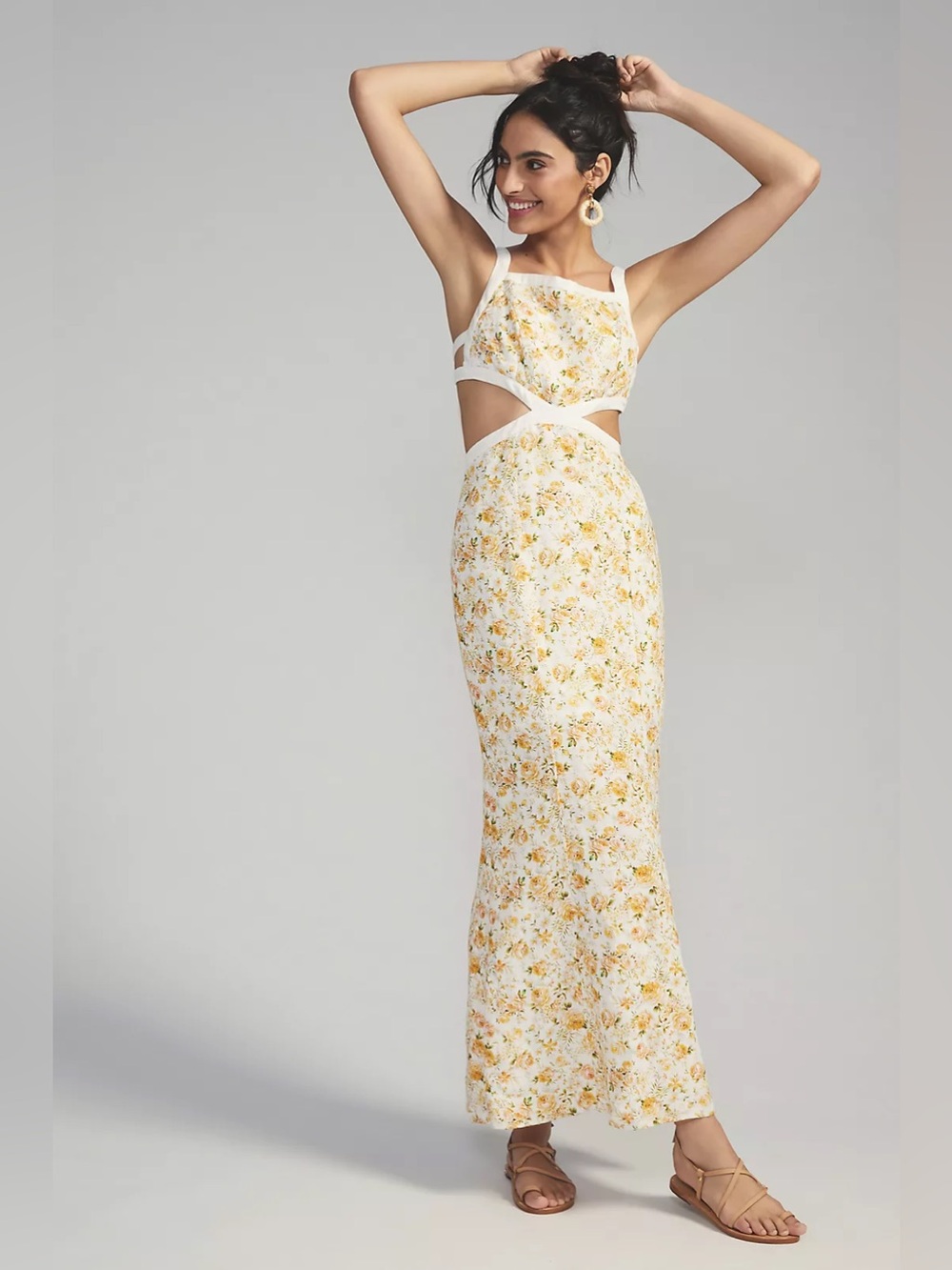 Significant Other - Alanna Floral Linen-Blend Maxi Dress